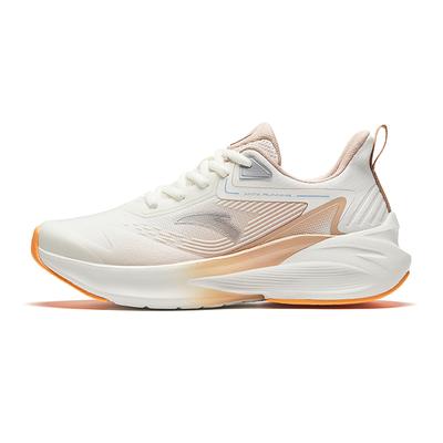 Comfortable Versatile Non-Slip Wear-Resistant Shock Absorbing Low-Top Casual Running Shoes Women Sneaker White Orange 922435502-3