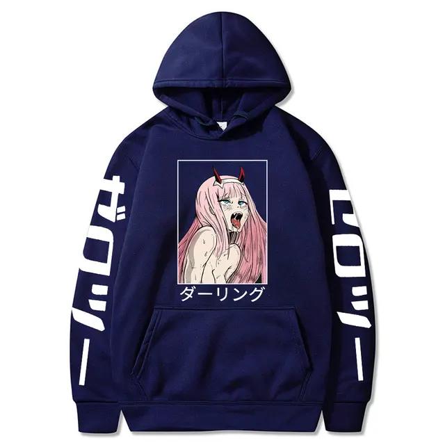 Darling In The Franxx Anime Pullover Women Unisex Hoodies S Fleece Sport Sweatshirts Zero Two Hoodie Oversized Streetwear Top