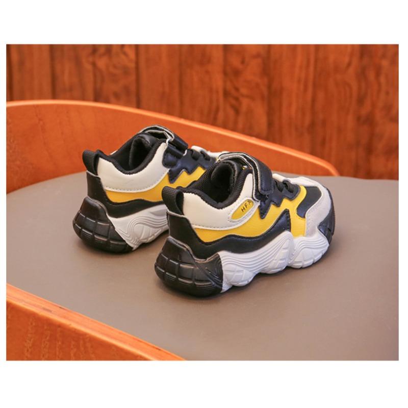 Boys' shoes sneakers spring and autumn girls' dad shoes children's leather shoes baby autumn board shoes breathable