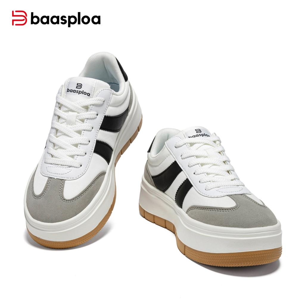 Baasploa women's board shoes are warm, comfortable, thick soled, height increasing sports shoes, lightweight casual shoes, retro and trendy shoes