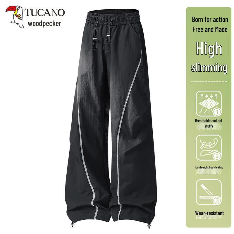 Tucano Women's Lightweight Breathable Loose Wide-Leg Cargo Pants