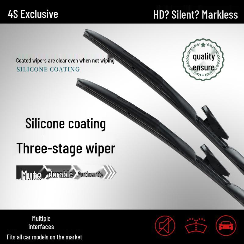 Universal Three-Section Silicone Wiper Blade