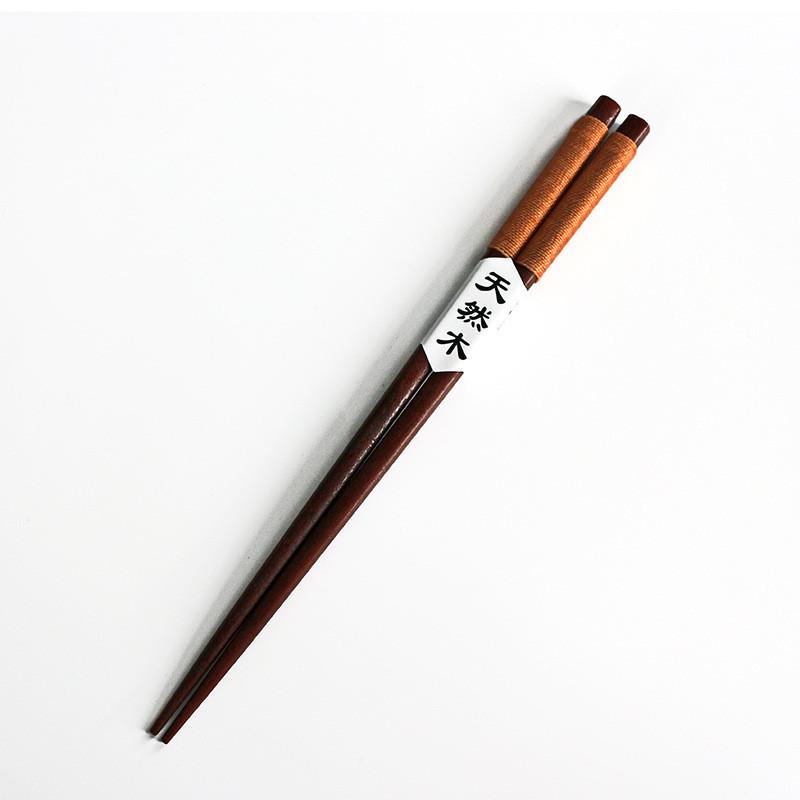 Handmade Japanese Natural Chestnut Wood Sushi Chopsticks Value Gift Sushi Chinese Food Tie Line Kitchen Accessories Tableware