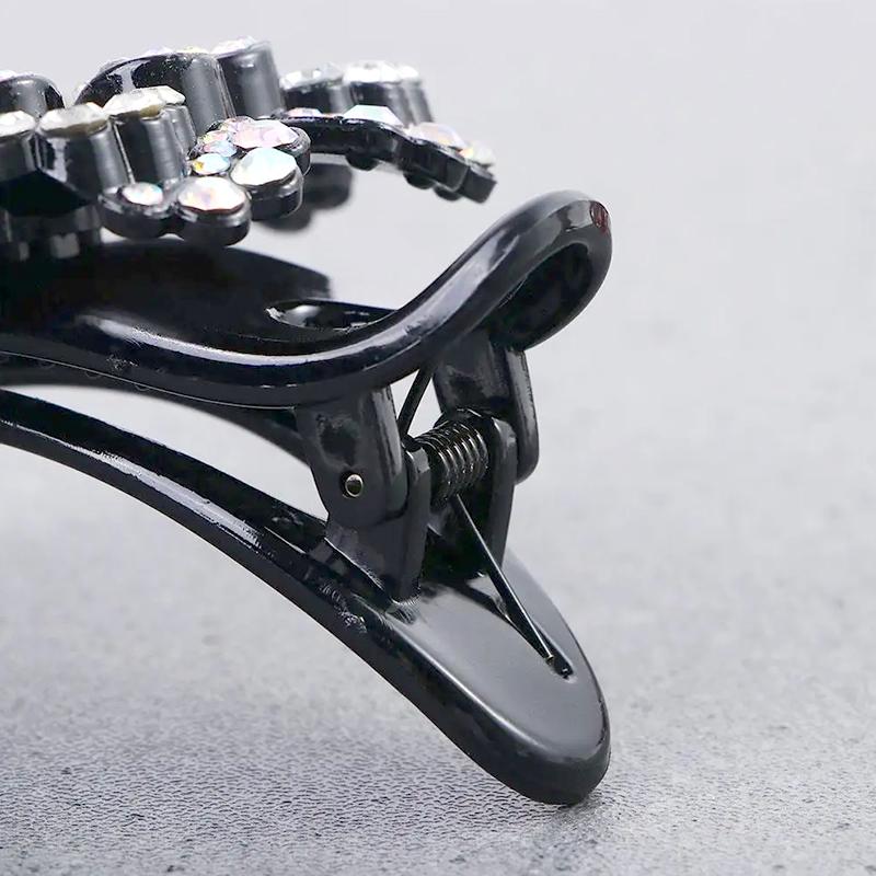 1Pc Hair Claws Hair Clips Hairpin Women's Hairgrip Fashion Duckbill Clip Plastic Rhinestone