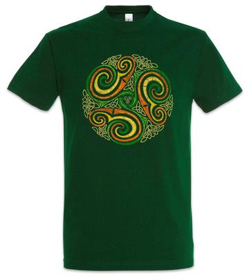 Camiseta Círculo Celta Nudo Celta Cultura Religión Señal Símbolo Insignia Tribal