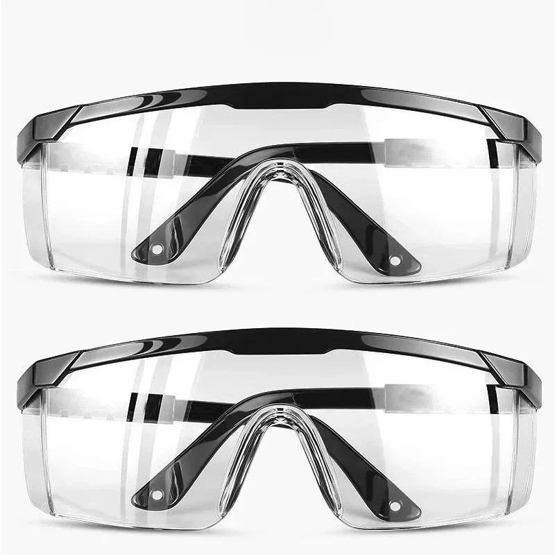 1/2Pcs Anti-Splash Work Safety Glasses Eye Protecting Lab Goggles Protective Industrial Wind Dust Proof Goggles Cycling Glasses2