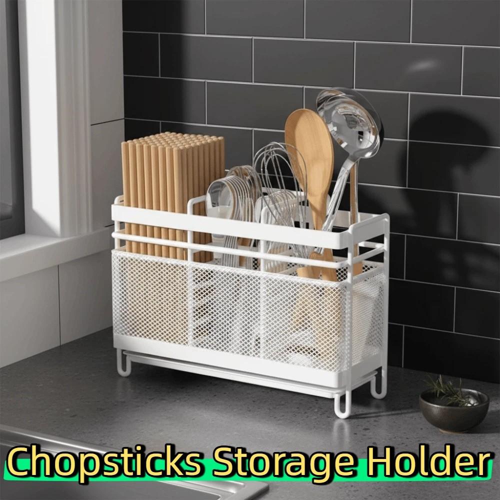 Space Saving Chopsticks Storage Holder Rust Proof Cutlery Storage Shelf  Kitchen Gadgets