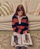 MELLY&ROSE Sunset Wide Stripe Polo Knit (310254)_Navy