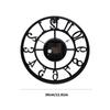 Industrial Themed 12Inch Rusts Resistant Metal Wall Clock Quiet Not Ticking Movement For Home Office Cafes Decoration