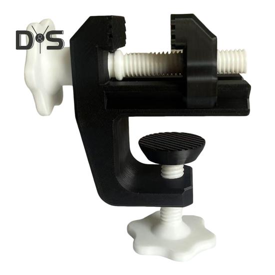 

Мини-тиски, напечатанные на 3D-принтере, вращающиеся на 360 градусов, зажим для верстака для любителей моделирования, монтаж без сверления, крепление на край, органайзер для кабелей чёрный