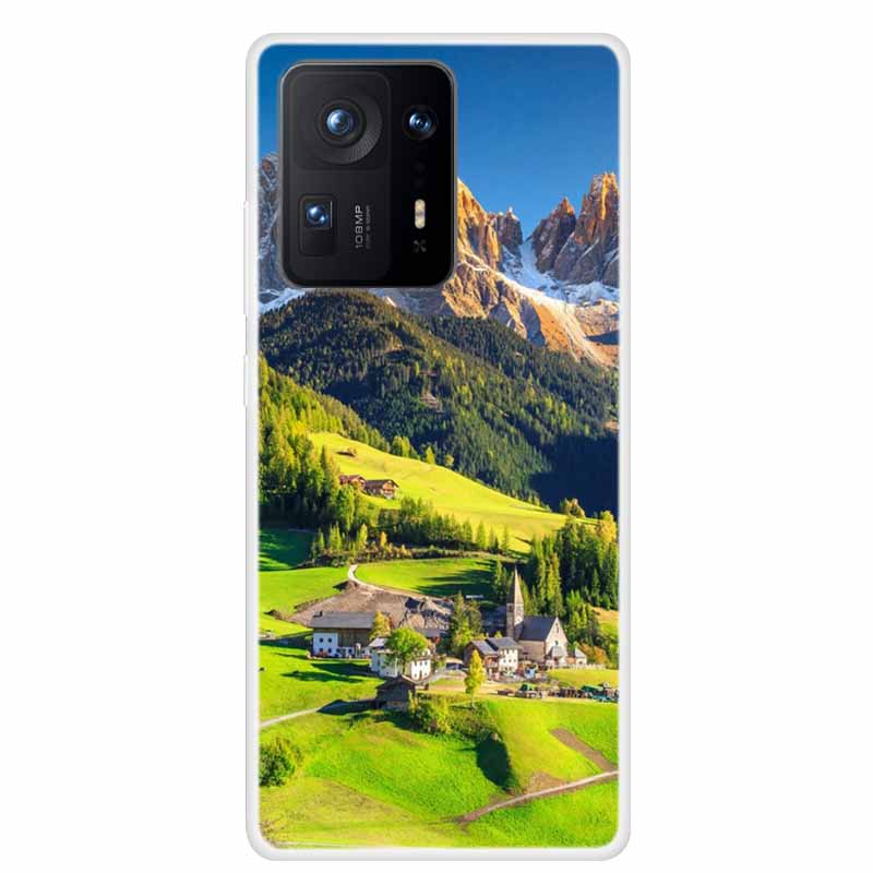 For Xiaomi Mix 4 Case Luxury Soft Silicone Back Cover Phone Case For Xiaomi Mi Mix4 Coque TPU Cartoon 2106118C Fashion Funda