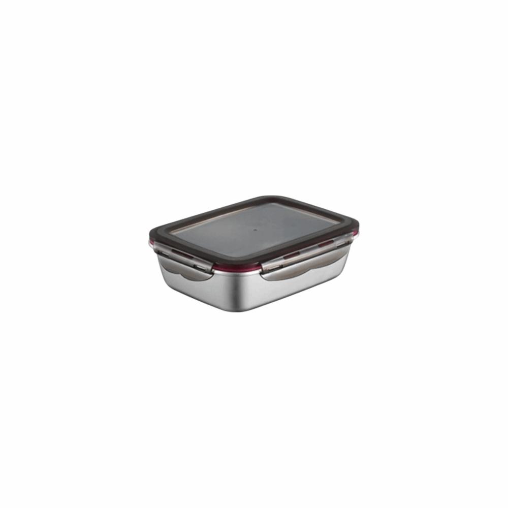 

with Lid Food Storage Container Fresh Keeping Lunch Box Durable Square Meal Prep Box School Office Rectangle 220ml