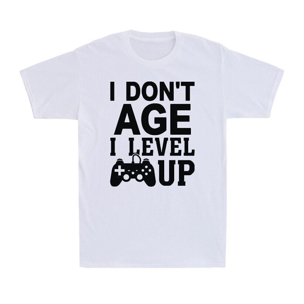 I Don t Age I Level Up Funny Gamer Game Controller Birthday Gift Men s T-Shirt S