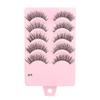 5 Pairs Flared Manga Lashes Wispy Faux Mink Lashes Hot Wet Eyelash  Eye Makeup