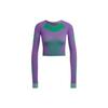 X Stella McCartney Collaboration Patchwork Fitted Long Sleeve T-Shirt Women Tops Multicolor HN2881