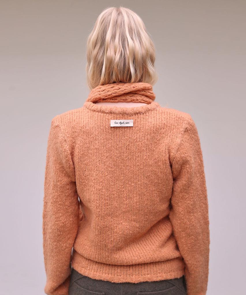 OURO Muffler Wool Knit [ Orange ]