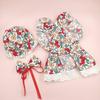 Cute Floral Pet Dress Set for Small Dogs Cats Includes Harness Hat
