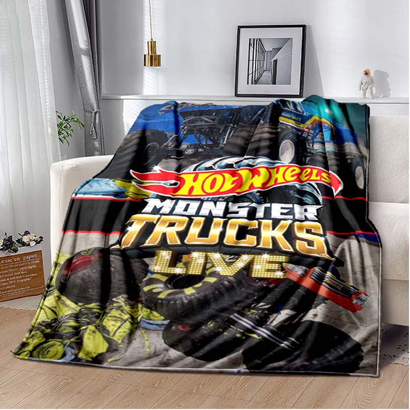 Monster Jam Grave Digger Truck Hot Wheels Sofa Blanket Lightweight Warm Insulation Blanket Bed Office Car Knee padsThrow Blanket
