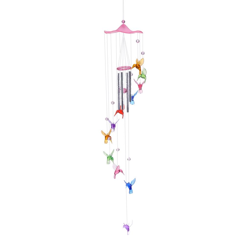 Hummingbird Windchime Charms Handmade Courtyard Decorative Windbell Pendants Art Crafts Ornaments Birthday Gifts Yard Decoration