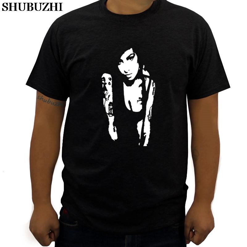 

cotton tshirt men new AMY WINEHOUSE T-shirt male t-shirts fashion summer clothes euro size tees brand tops 5XL різнокольоровий