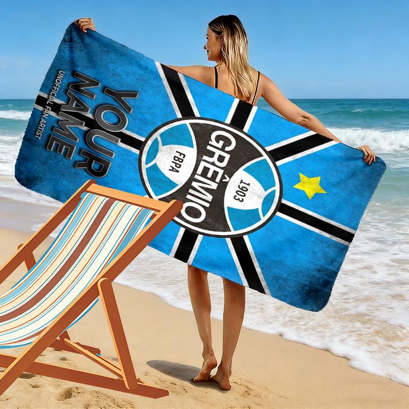 Name Custom Gremio-RS Logo Print Beach Towel, Large Soft Quick Dry Towel for Beach Camping Swimming