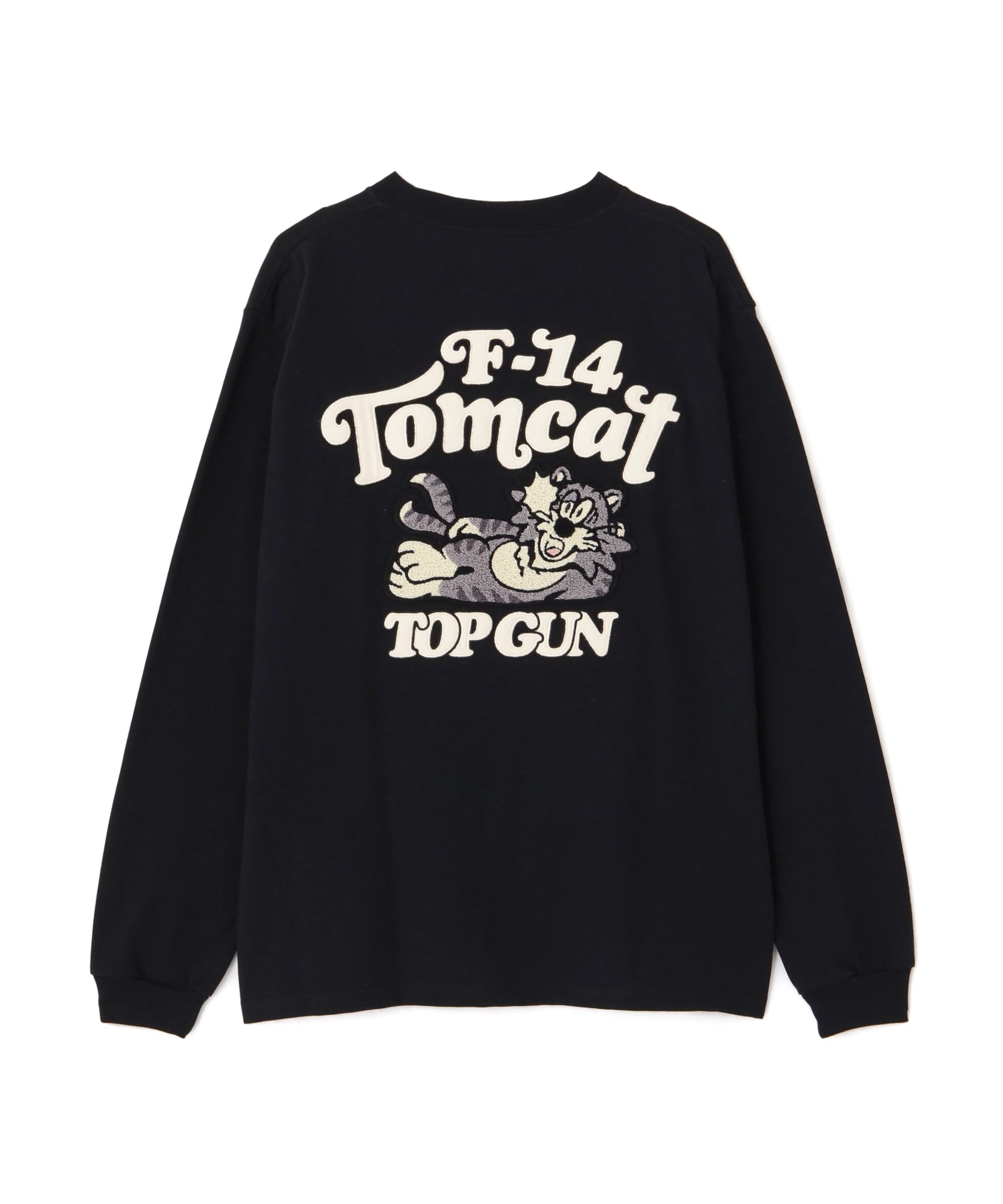 

AVIREX SAGARA TOM CAT L/S T-SHIRT men s M black чёрный