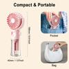 Mini Handheld Misting Fan - USB Rechargeable Portable Humidifier, Pocket Cooler with Water Spray for Travel & Outdoor Use