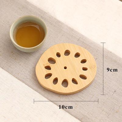 Wooden Lotus Root Coasters