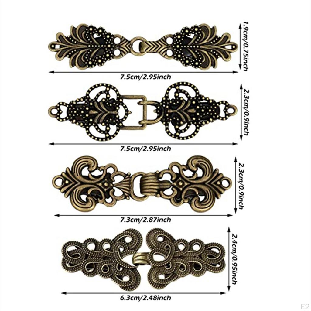 4 stück Pullover Schal Clips Mantel Verschluss Brosche Tragbare Kragen Strickjacke Clip Befestigungen