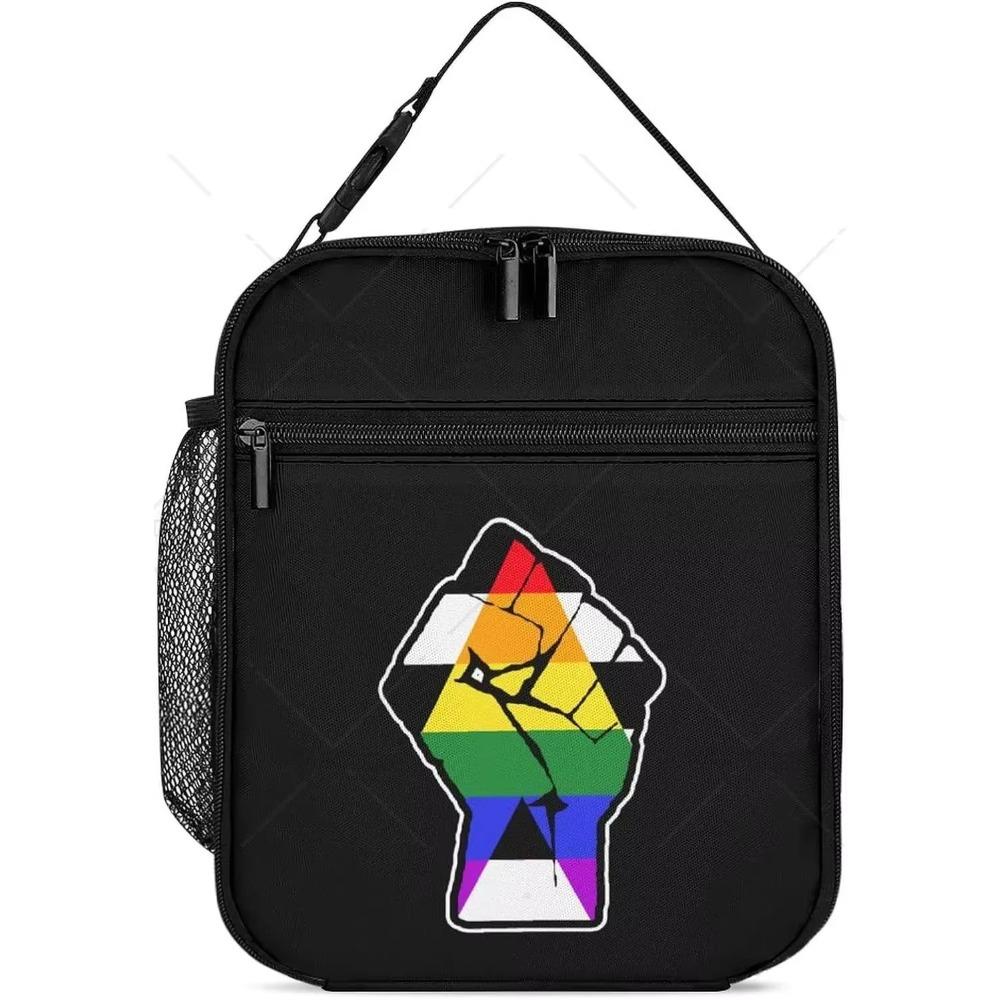 Pride Month Gay Pride Ally Brotdose für Damen Herren Niedliche Tragetasche Lunchbox mit Tasche Isolierte Taschen für Arbeit Büro Reisen Picknick