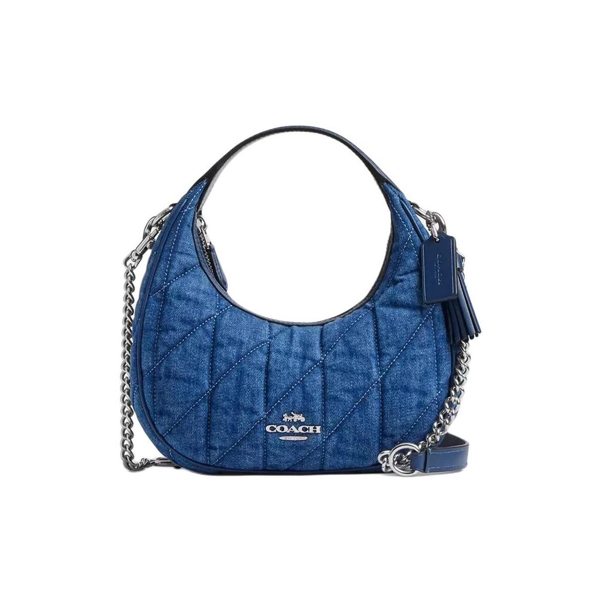 

Coach Carmen 20 Removable Shoulder Strap Fabric Shoulder Crossbody Handbag Small Women handbags Denim-Blue CAK89-SVDE Basic Set (Bag+Dust Bag)