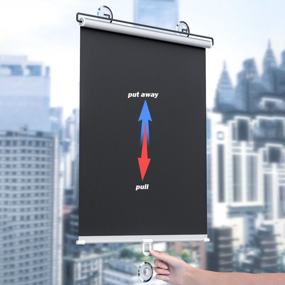 Schwarzer Auto Seitenfenster Sonnenschutz Universeller Sonnenschutz Rollos UV-Schutz Vorhänge Auto LKW