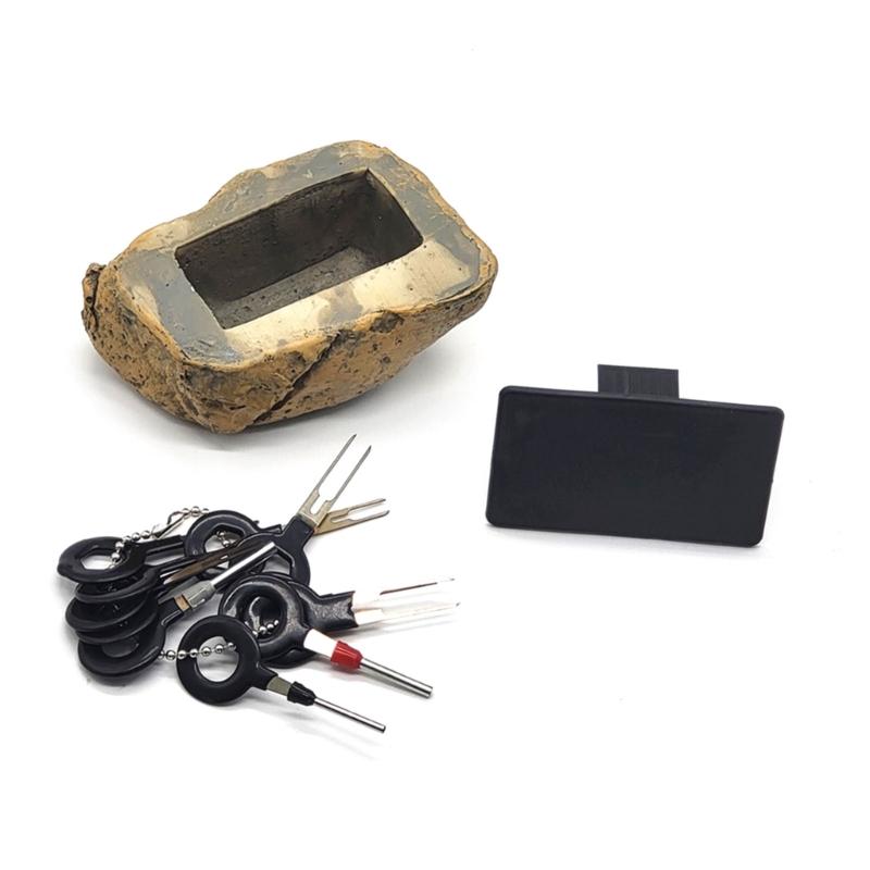 Simulation Stone Diversion Safe Stash Box with Compartment Private Money Device