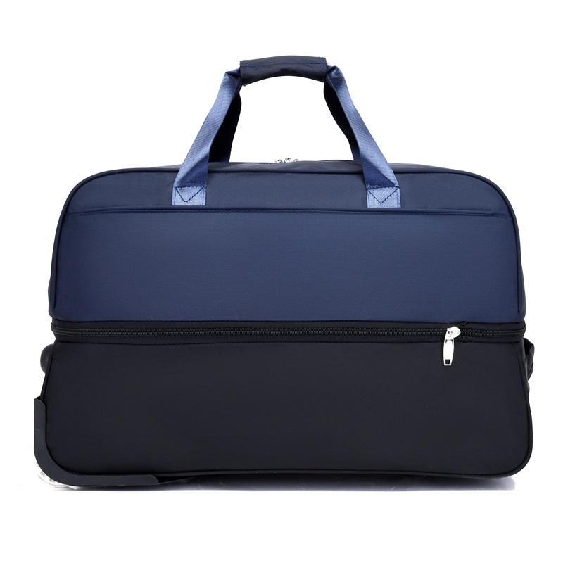 Oxford Cloth Rolling Travel Bag Large Capacity Expandable Trolley Bag Suitcase Carry On For Men Travel Bag