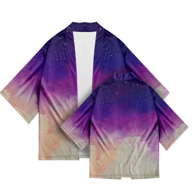 

Летняя рубашка с принтом на рукавах, кимоно-кардиган, свободная, большого размера, трендовая женская 4XL