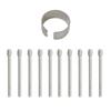 10Pcs Replacement Felts Nibs with Secure Clip for Pen PTH460 PTH660 Graphics Tablets Enhanceds Drawing Experience