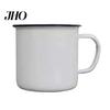 Kitchen Cup 120/240/350/500ML Vintage Enamel Mug with Handle Heat-resistant Large Capacity Tea Milk Water Coffee Drinking Retro Decoration 1960s Style