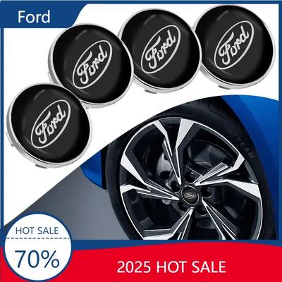 2025 Hot For Ford New 4PCS Car Wheel Center Caps Hub Caps For Ford Focus 2 MK1 MK3 Mondeo MK4 Fiesta MK7 Fusion Kuga Ranger Expl