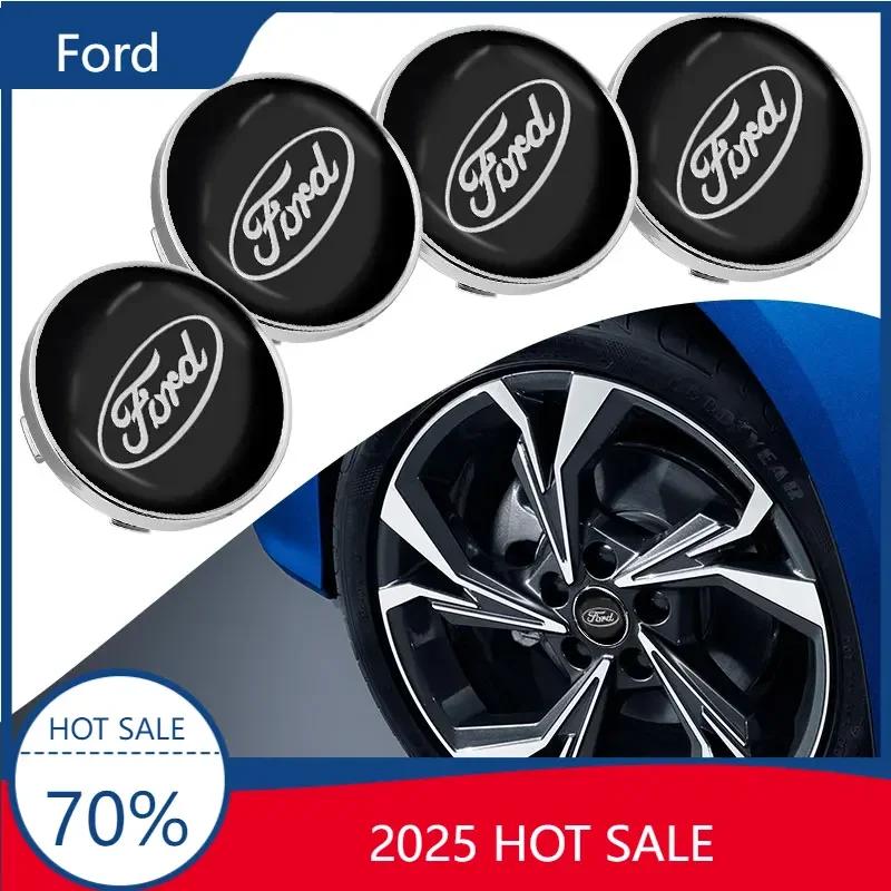 2025 Hot For Ford New 4PCS Car Wheel Center Caps Hub Caps For Ford Focus 2 MK1 MK3 Mondeo MK4 Fiesta MK7 Fusion Kuga Ranger Expl