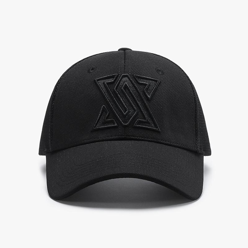 Polyester Mesh Baseball Cap With Sun Protection And Adjustable Fit For Summer Casual Wear