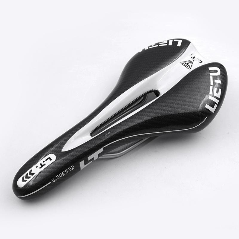 LIETU Bicycle Saddle Leather Carbon Bike Saddle MTB Road Bike Front CushionCycling Gel Seat Cover Selle Italia Bicyclespare Part