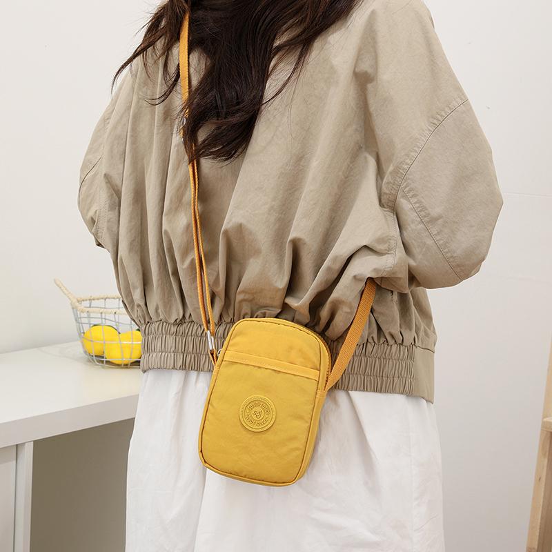 Solid Color Mobile Phone Bag Women's Crossbody Bag Coin Purse