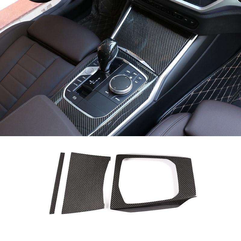 For BMW G20 G21 G22 G23 3 4 Series 2025-2025 Real Carbon Fiber Central Control Dashboard Console Interior Trim Accessories
