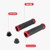 Bicycle Handlebar Grips Anti-Slip Shock-Absorbing Durable Double Lock-On Design Bike Grips