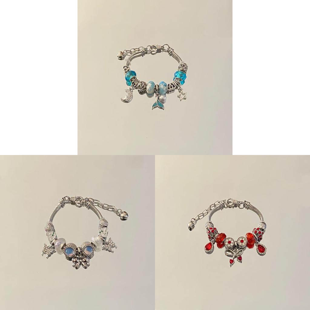 Fashion Charm Butterfly Heart Pendant Bracelet For Women Men Diy Beaded Jewelry