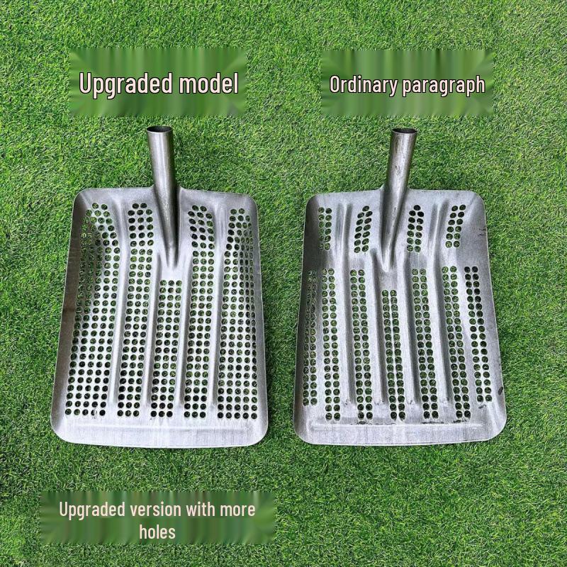 Hollowed-Out Thickened Manganese Steel Corn Shovel with Round Hole Sieve