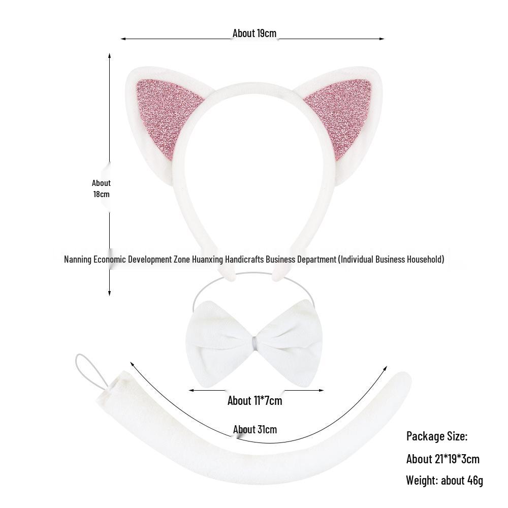 Child's Halloween Plush Cat Ear Headband