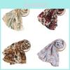 Elegant Pearl Chiffon Scarf With Sun Protection For Women And Spring Fashion Accessory