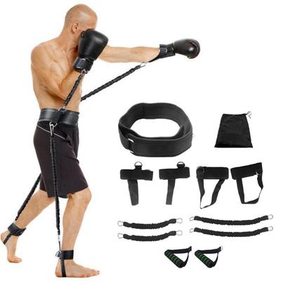Boxing Fitness Resistance Bands Set Bouncing Strength Training with Handle
