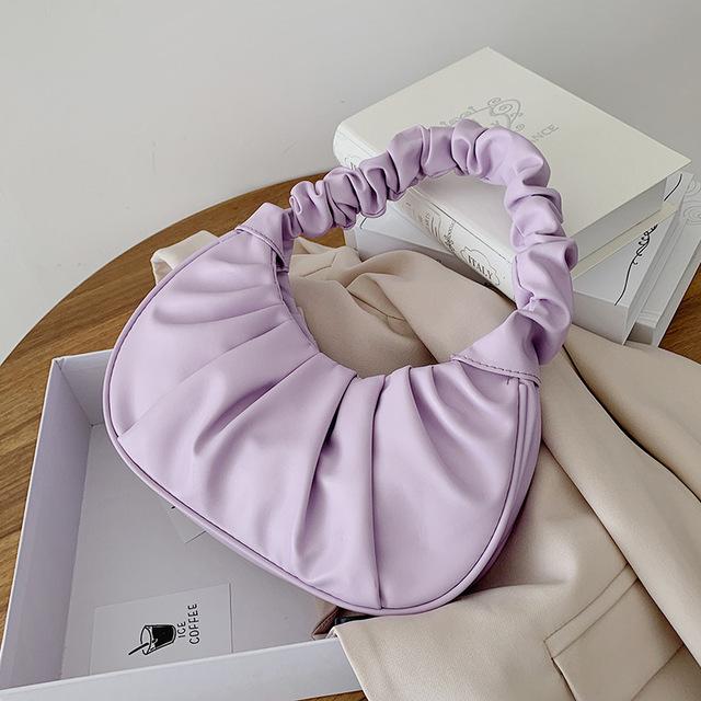 

Запуск плиссированных сумок через плечо для женщин из искусственной кожи, сумка через плечо облако, маленькая сумка